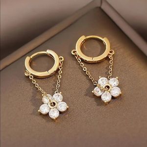 Mini Flower Hoop Earrings